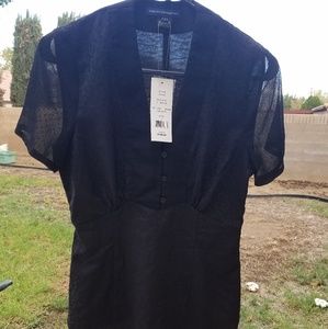 Women's black French connection blouse